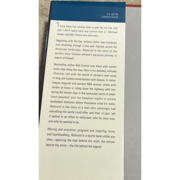 Rebound: The Odyssey Of Michael Jordan By Bob Greene Hardcover Book - Picture 9 of 13